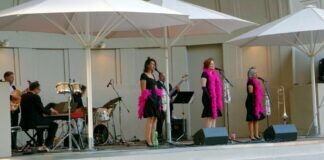 Liebe Jazzfreunde, am Samstag, den 24.7.2021 ab 16 Uhr gastiert zum 1.mal die Band Swinging Angels auf der Grünfläche vor der Gallushalle Grünberg!