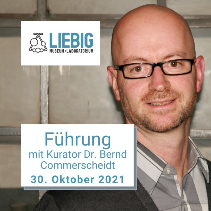 F_BC_20211030_quadrat Bernd Commerscheidt ist Akademischer Rat an der Professur für Analytische Chemie an der Justus-Liebig-Universität Gießen und seit über zehn Jahren im Ehrenamt als Kurator des Liebig-Museums tätig.