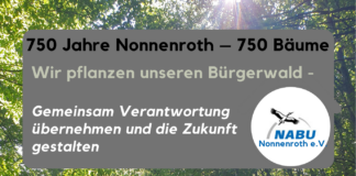 750 Jahre Nonnenroth – 750 Bäume pflanzen für die Zukunft