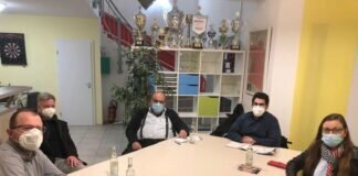 Nina Heidt-Sommer (MdL, SPD) in Gesprächen mit Gießener Sportvereinen