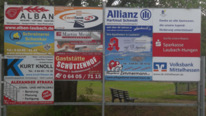 Aktuelle Sponsorentafel