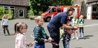 Endlich wieder Brandschutzerziehung in der Kita Eberstadt möglich