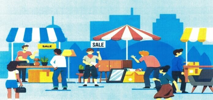 Motiiv Dorfflohmarkt