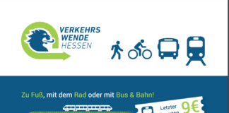 Über die gesperrte Autobahn A 66 zum Verkehrswende-Festival – Gesammelte Unterschriften für Verkehrswende-Volksbegehren werden an Landesregierung übergeben Verkehrswende-Sternfahrt nach Wiesbaden
