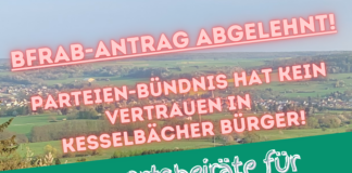 Rabenauer Parteien-Bündnis hat kein Vertrauen in Kesselbächer Bürger!