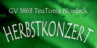Chor TeuTonia Nordeck lädt ein zum Herbstkonzert
