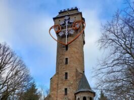 Spiegelslustturm und Botanischer Garten in Marburg