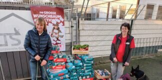 Tolle Wunschbaumaktion im Kaufland Linden für das Tierheim Gießen