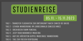 Studienreise Madeira 2023