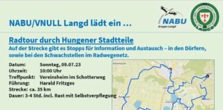 Radtour durch Hungener Stadtteile