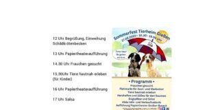 Sommerfest im Tierheim Gießen – PROGRAMM –