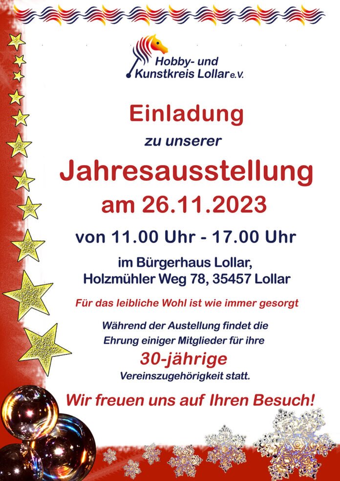Jahresausstellung Hobby- und Kunstkreis Lollar
