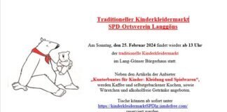 Kinderkleidermarkt Langgöns 25.02.24