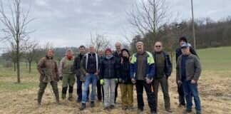 NABU / VNULL Langd schneidet Obstbäume in der Silbach