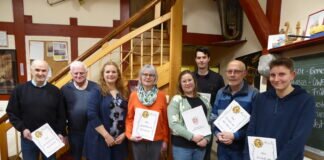 Rückblick auf ein ruhiges Jahr 2023 Blasorchester Langgöns ehrt langjährige Mitglieder