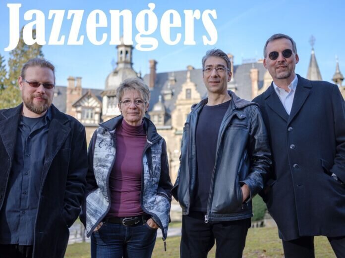 Jazzenger Schrift weiss mittel