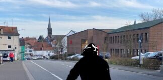 Radfahrstreifen in der Gießener Straße in Grünberg nur stadtauswärts nutzen