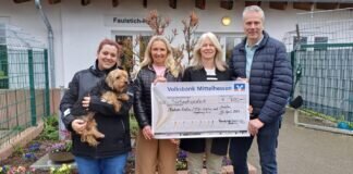 Treiser Freundeskreis spendet 700,– EURO an das Tierheim Gieße