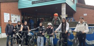 Fahrradfahren – dem Regen getrotzt