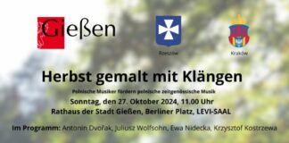 Klavierkonzert einer jungen Generation polnischer PianistInnen und KomponistInnen im Rathaus Gießen am 27. Oktober um 11 Uhr