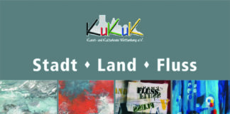 TADT – LAND – FLUSS KuKuK-Ausstellung vom 26. Oktober bis 17. November mit Werken von Michael Ackermann, Gabriele Herlitz, Gabriele Köhlinger und Achim Schwarz-Tuchscherer