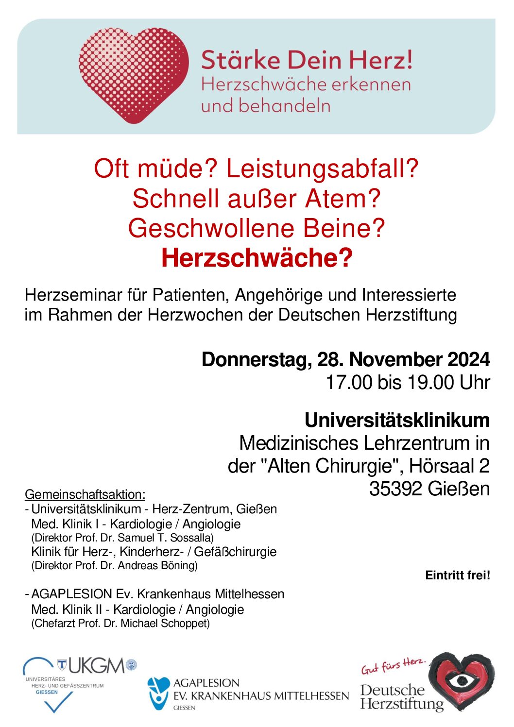 Herzschwäche erkennen und behandeln