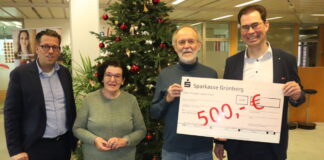 Sparkasse Grünberg spendete für Seniorenfeier