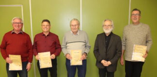 Mitglieder für langjährige Vereinstreue ausgezeichnet