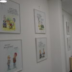 Eröffnung der Wanderausstellung mit Karikaturen von Phil Hubbe