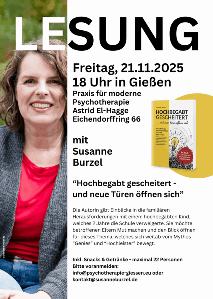 Lesung Susanne Burzel Gießen