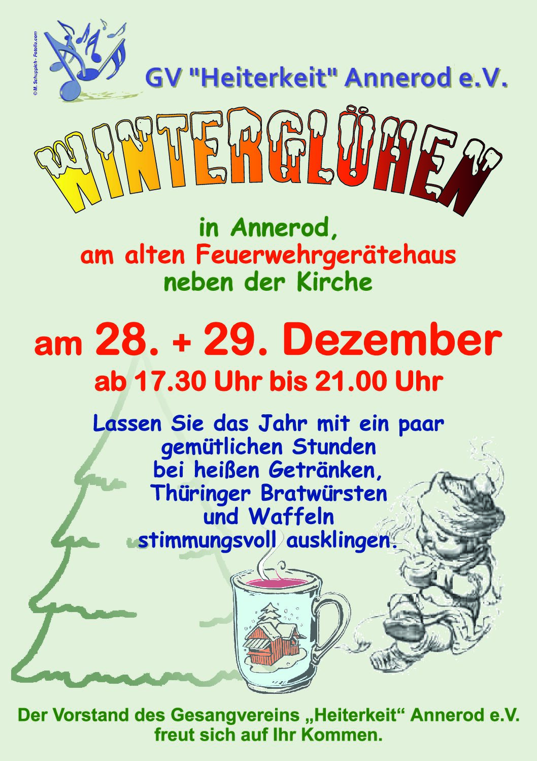 Winterglühen Gesangverein Heiterkeit Annerod