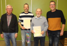 Edwin Magel und Claus Neumann feiern 60-jähriges Jubiläum