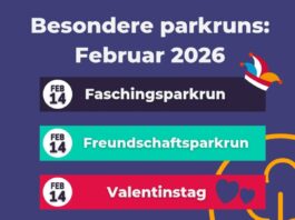 Bunter Februar beim Schwanenteich parkrun!