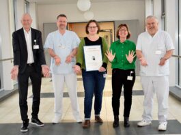 Bronze-Zertifikat für vorbildliche Händehygiene