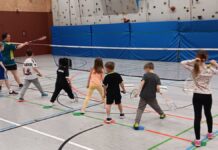 Intensiver Badmintonwokshop zum Ferienende