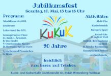 KuKuK feiert Jubiläumsfest 20 Jahre Verein und Kunst- und Kulturhalle am 10. Mai