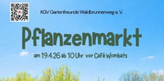 Pflanzenmarkt im KGV Gartenfreunde Waldbrunnenweg am Sonntag