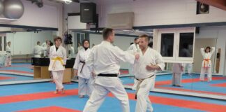 Training mit Thorsten Steiner beim Karate Gießen e.V.