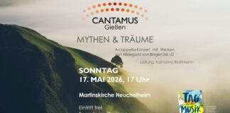 Konzert „Mythen und Träume” mit Cantamus Gießen im Rahmen des „Tags für die Musik” 2026