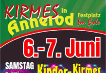 Dorfkirmes in Annerod am 6. und 7. Juni 2026