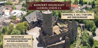 Kulturveranstaltungen 2026 auf Burg Gleiberg