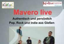 Gießener Band Mavero, im KuKuK, Kunsthalle des Kunst- und Kulturkreises Wettenberg, 16. August 2026 um 19.30