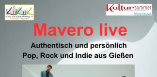 Gießener Band Mavero, im KuKuK, Kunsthalle des Kunst- und Kulturkreises Wettenberg, 16. August 2026 um 19.30