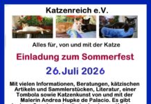 Einladung zum Sommerfest vom Katzenreich eV.