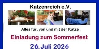 Einladung zum Sommerfest vom Katzenreich eV.
