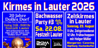 Luttara feiert 3. Kirmes in Lauter