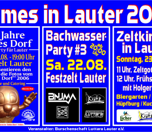 Luttara feiert 3. Kirmes in Lauter