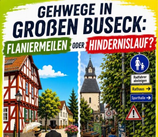 Gehwege in Großen Buseck: Flaniermeilen oder Hindernislauf?