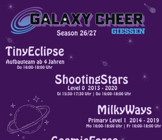 GalaxyCheer Gießen startet in die Saison 2026/27