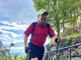 Europarekordhalter Michael Lederer erstürmt die Burg Gleiberg